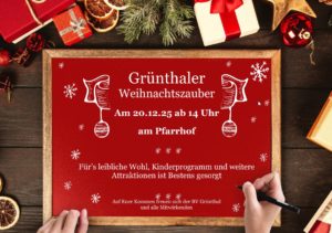 Flyer Grünthaler Weihnachtszauber